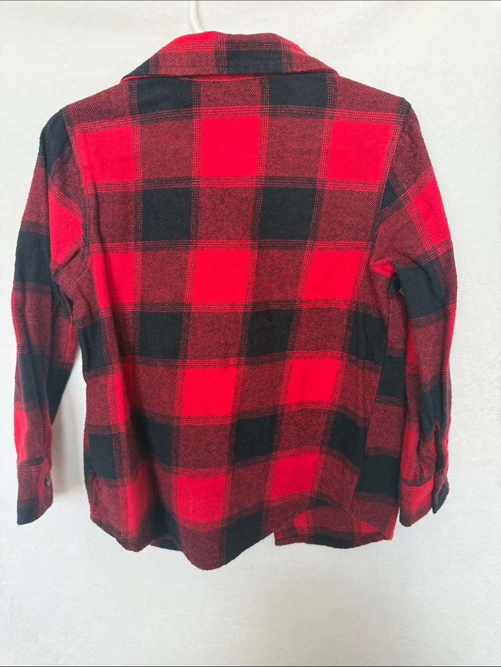 Old Navy Red and Black Plaid Button-Down Shirt